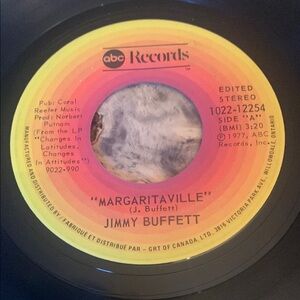 💥3/$20 Vintage Jimmy Buffett Records Vinyl Record 45 RPM